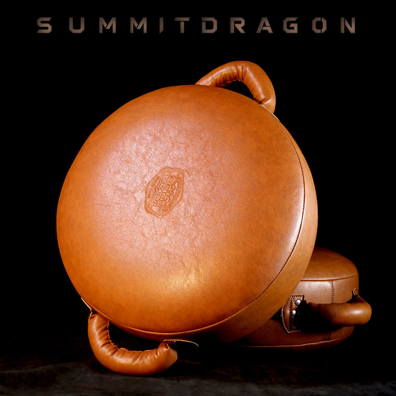 SUMMITDRAGON复古超纤盾靶耐打抗造加厚材质泰拳扫踢重拳两用护盾
