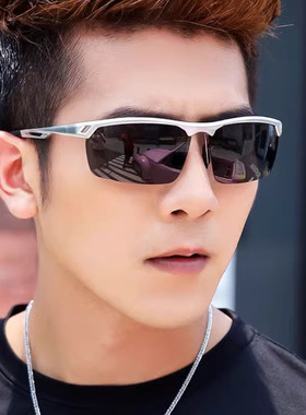 跨境新款超轻铝镁偏光太阳镜骑行墨镜男日夜钓鱼驾驶防紫外线眼镜