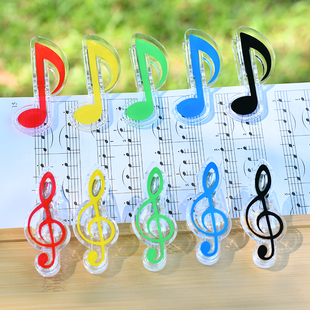 创意乐谱夹音符钢琴谱夹子高音谱号琴谱夹音乐会文具奖品小礼物