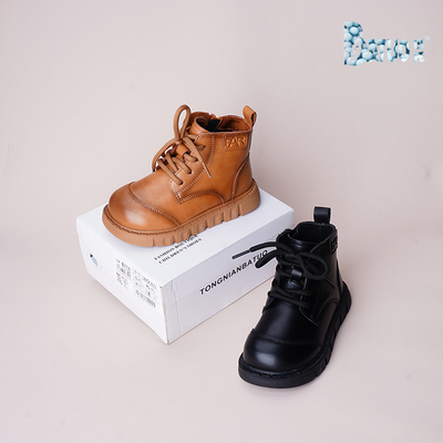 巴托童鞋 秋冬季新品 软底时尚潮鞋男女童短靴宝宝保暖靴子866