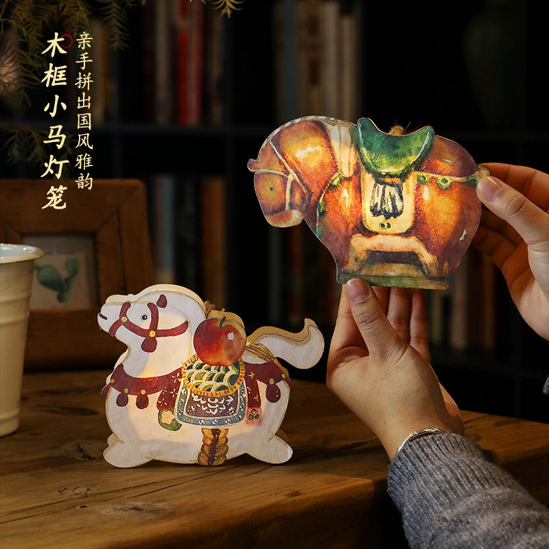 国风唐韵手提灯福马灯可摆可挂饰