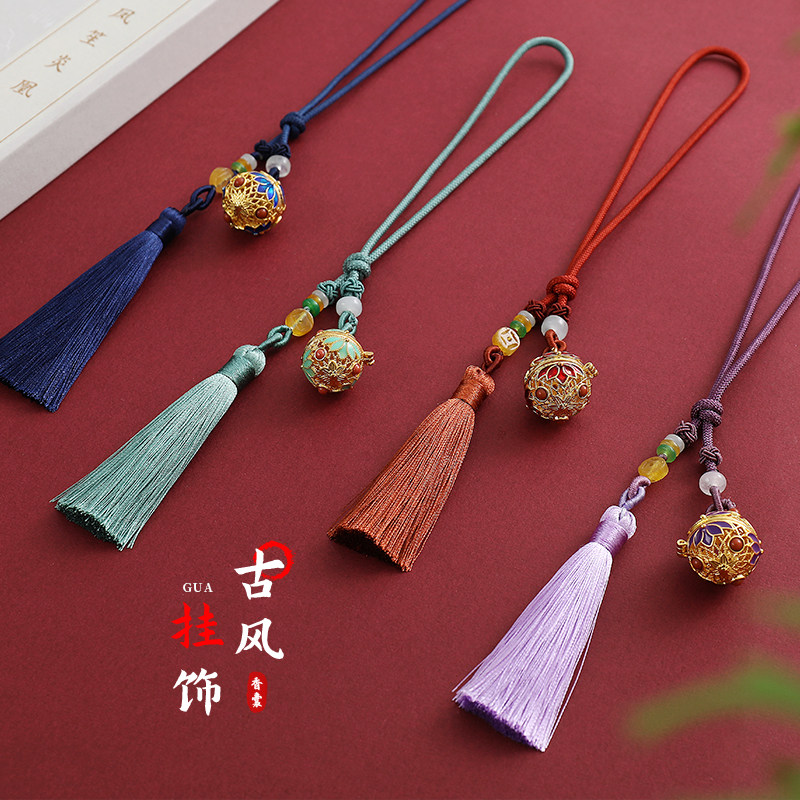中秋教师节古风流苏香囊挂饰图片