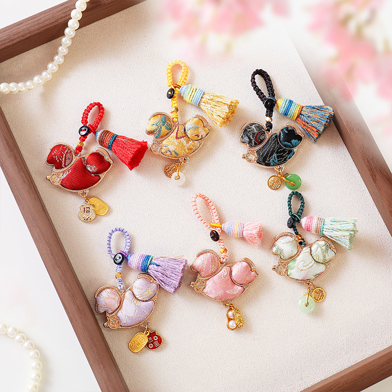 非遗宋锦双面纳福diy手工