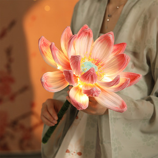 正月十五新年灯笼手持荷花灯莲花灯扭扭棒diy手工材料包儿童创意