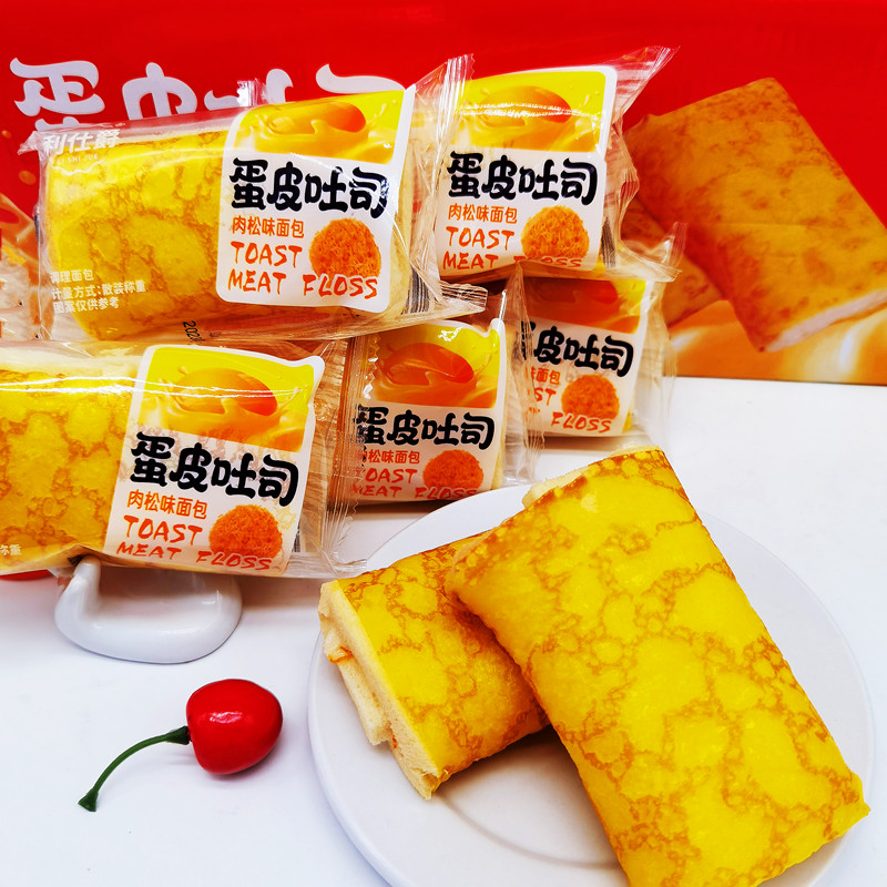 利仕爵蛋皮奶心吐司肉松夹心面包