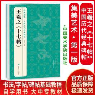 社 中国历代碑帖精粹译文简体注释东晋草书毛笔字帖书法成人学生临摹帖练古帖练字杨建飞原贴注释译文中国美院出版 十七帖 王羲之