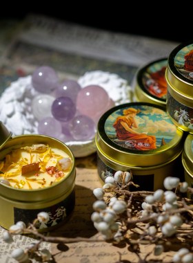 S.G 原创手工香薰蜡烛 缪斯的召唤 天然水晶植物草药祈愿