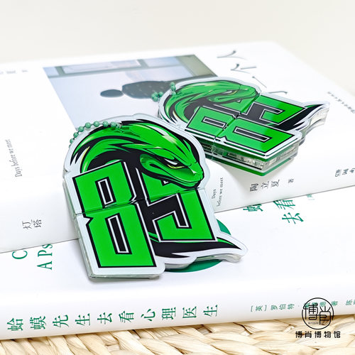 王一博周边定制包挂饰包挂件应援原创卡通85竹叶青赛车抽拉钥匙扣