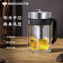 男士 万象玻璃杯家用办公高档水杯大容量泡茶杯2025新款 杯子带把手