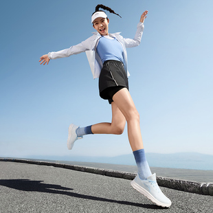 系带耐磨回弹运动慢跑鞋 ARSU024 云动女子反光简约时尚 李宁正品