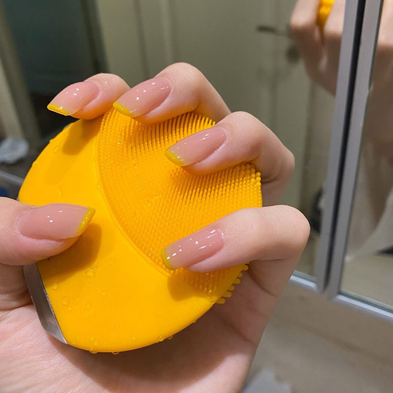 法式裸色指甲油胶冰透果冻色