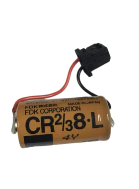 全新FUJI富士CR2/3 8.L 3V原装PLC锂电池FDK CR2/38.L 带黑色头