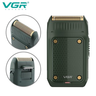 VGR新款迷你便携式电动刮胡刀男士往复式电动家用光头剃须刀V-353