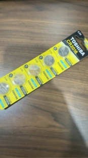 东芝纽扣电池CR2016锂电子适用于手表主板铁将军汽车遥控器