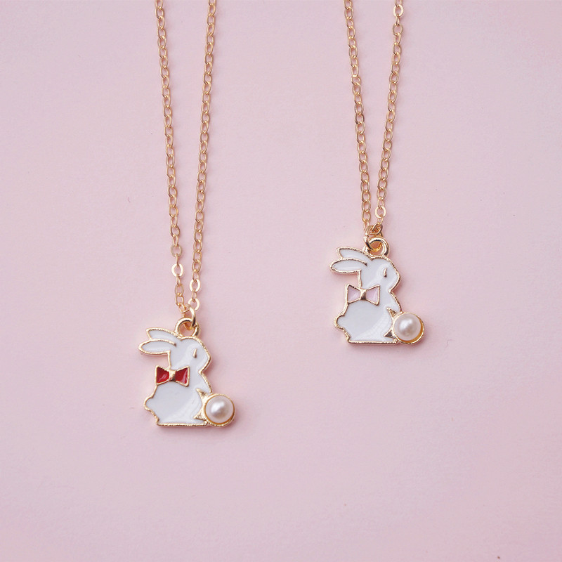 dashiro包邮原创少女心可爱粉色红色小白兔小动物少女心项链颈链