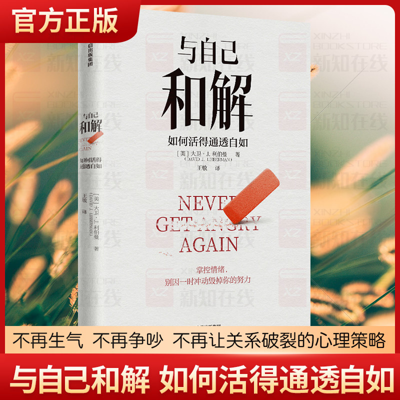 正版现货 与自己和解 如何活得通透自如 大卫&middot;J.利伯曼著 不再生气 不再争吵 不再让关系破裂的心理策略 中信出版社图书