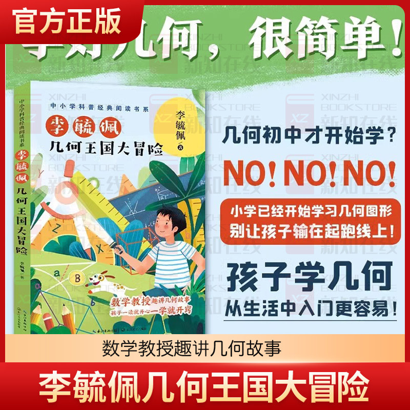 李毓佩几何王国大冒险 五年级必课外阅读经典书目老师推荐中小学科普经典数学阅读书青少年儿童文学读物长江文艺出版