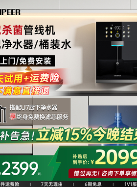 宜盾普G5Pro管线机接桶装水家用壁挂式直饮机餐边柜台式饮水机