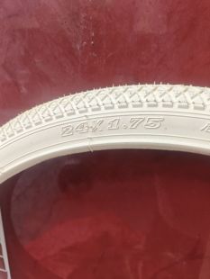 175通勤车胎24寸 单车24 米黄色轮胎24X1.75自行车外胎47 507老式