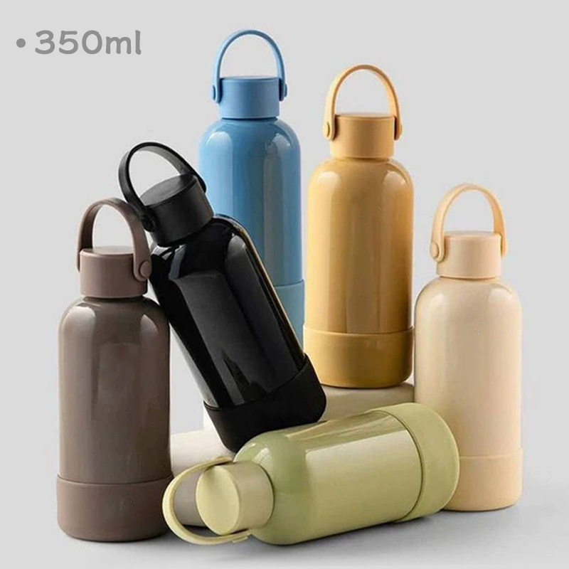2026新款350ml双层不锈钢保温杯便携手提简约小口水瓶户外水杯
