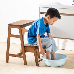 简易凳子家用独凳实木梯凳简约现代板凳矮凳子学T生凳可升降化妆