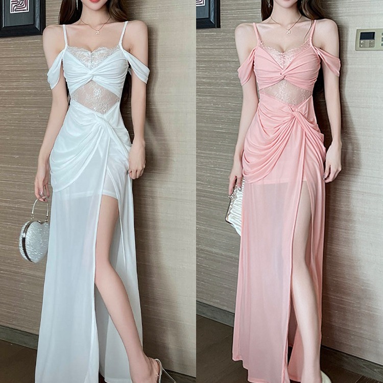 连衣裙吊带晚礼服技师工作服长裙