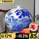 景德镇陶瓷器花瓶摆件新中式 饰工艺品 青花瓷插花器家居客厅结婚装