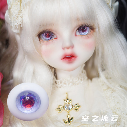 bjdsd娃娃闪瞳玻璃眼珠小虹膜