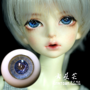 现货包邮 娃彩瞳精品玻璃眼珠 玄星芒14/16mm 小虹膜soom