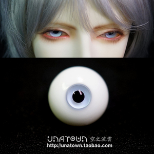 bjd玻璃眼珠 小虹膜 水浅蓝12mm 1416mm 小眼睛带 346分叔 dk