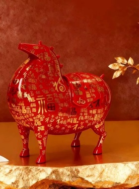 唐富贵系列马上有福摆件家居摆设