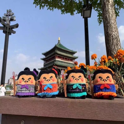 小勇叔叔可爱毛绒挂件兵马俑玩偶