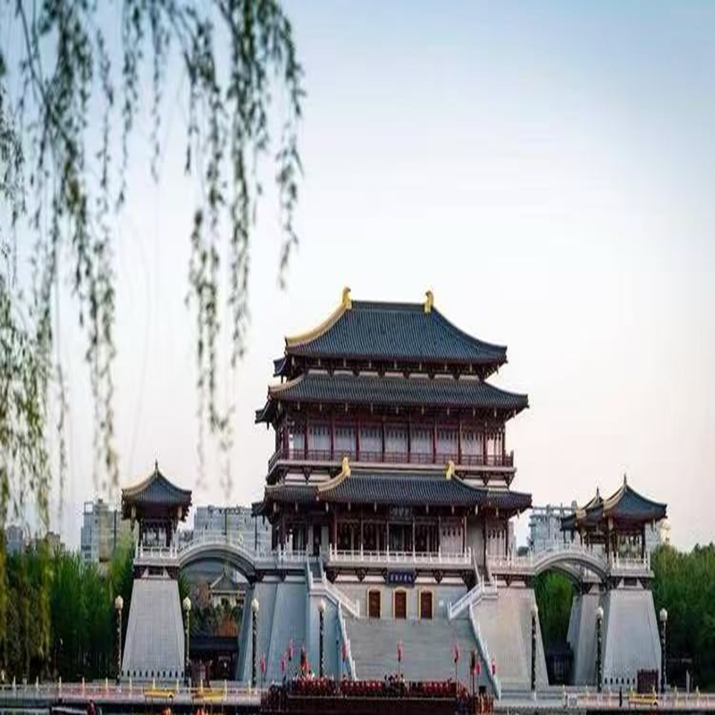 大唐芙蓉园紫云楼发光立体冰箱贴