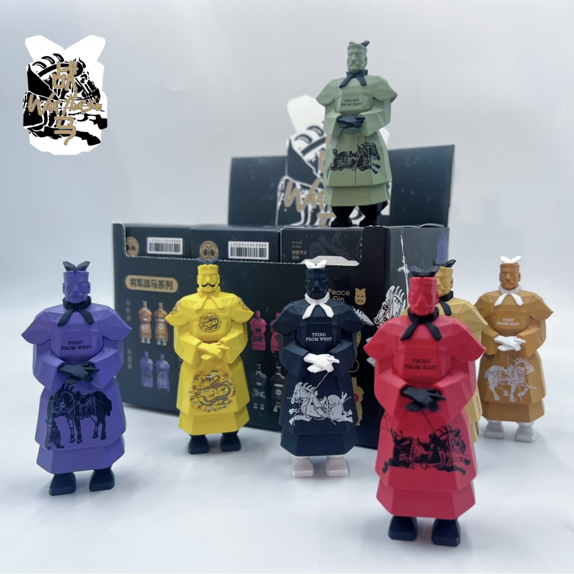 这就是俑《昭陵六骏》盲盒