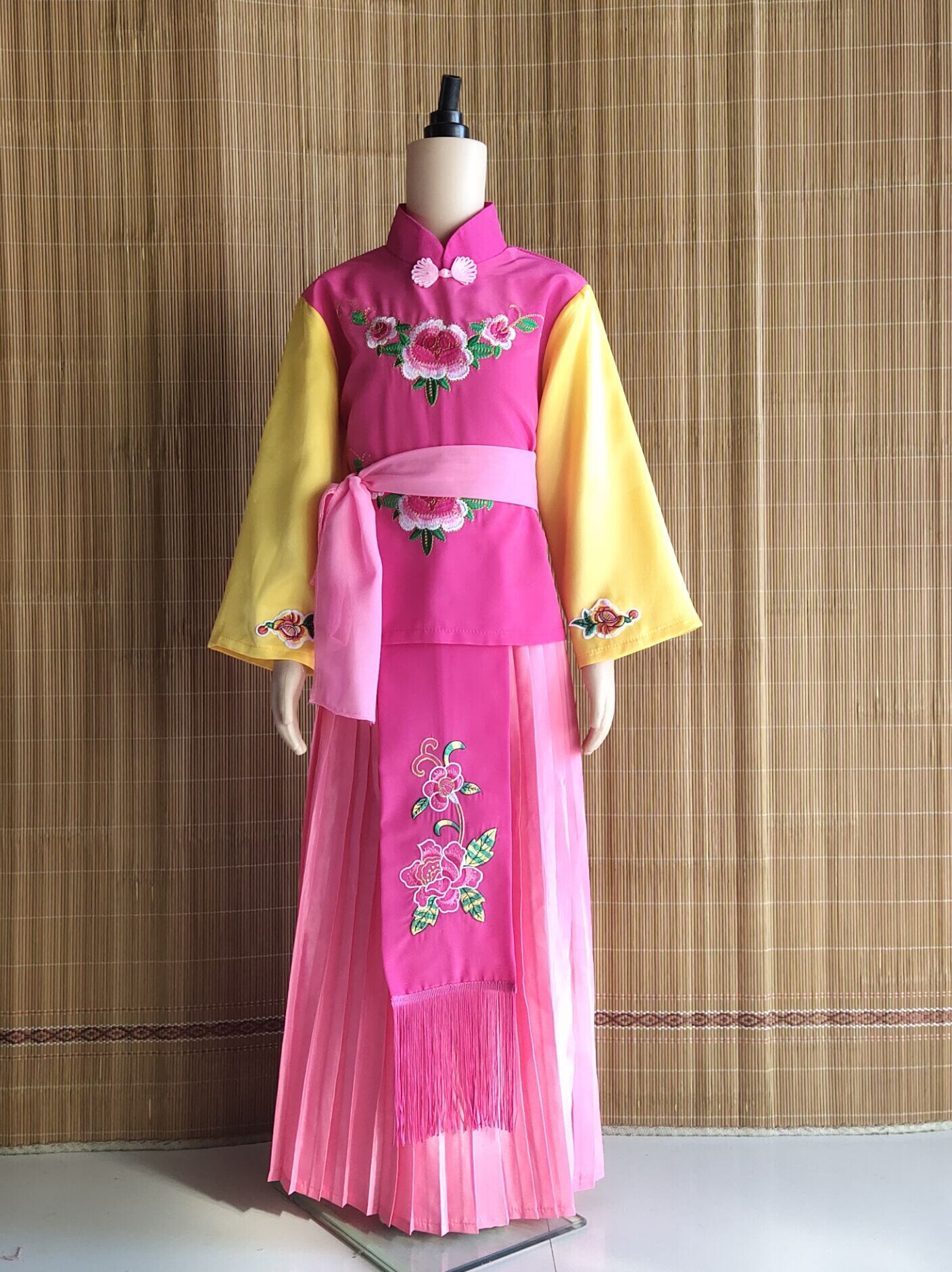 儿童戏曲小红娘演出服小小梨园情俏花旦丫鬟卖水戏剧水梨园表演服