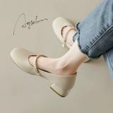 Туфли, летнее ципао, высокие сандалии, подходит с юбкой для кожаной обуви, французский стиль