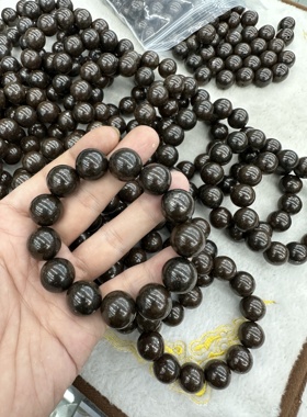 NWA西北非石陨石圆珠手链真正的天外来物送给爱人礼物