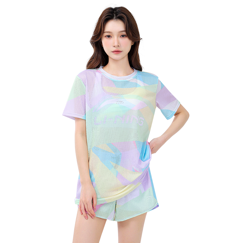 李宁三件套泳衣度假温泉游泳