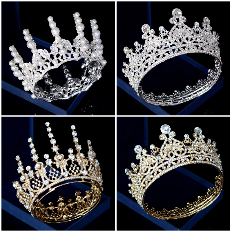 好俏皇冠头饰合金水钻新娘王冠