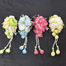 新款 发饰云南傣族发梳头花舞蹈头饰民族风流苏表演头花跳舞配饰