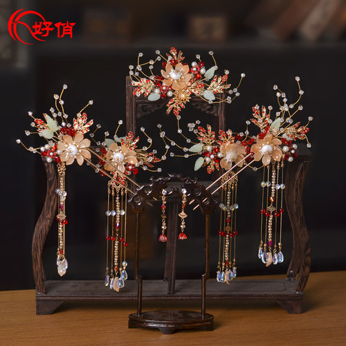 好俏套装合金国风手工簪子