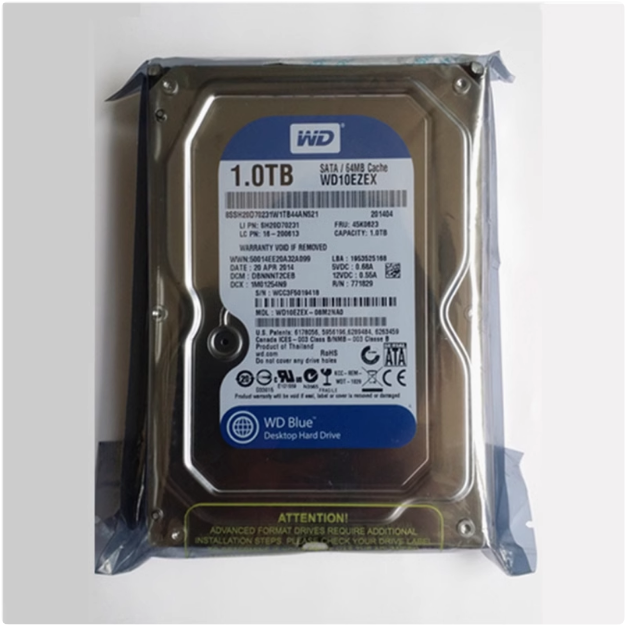 西部数据 7200转64M西数 1T  2T 台式机电脑硬盘  1000G 机械硬盘