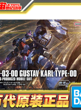 现货 万代 HG 1/144 古斯塔夫 卡尔00型 闪光的哈萨维 高达