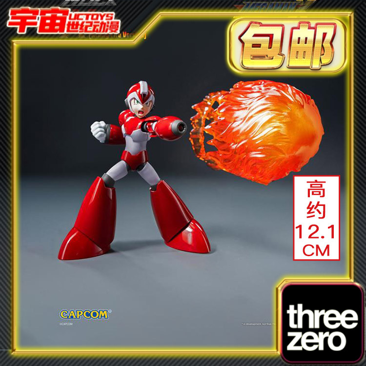 预定包邮 Threezero 3A MDLX 洛克人X 艾克斯 上升火焰版手办