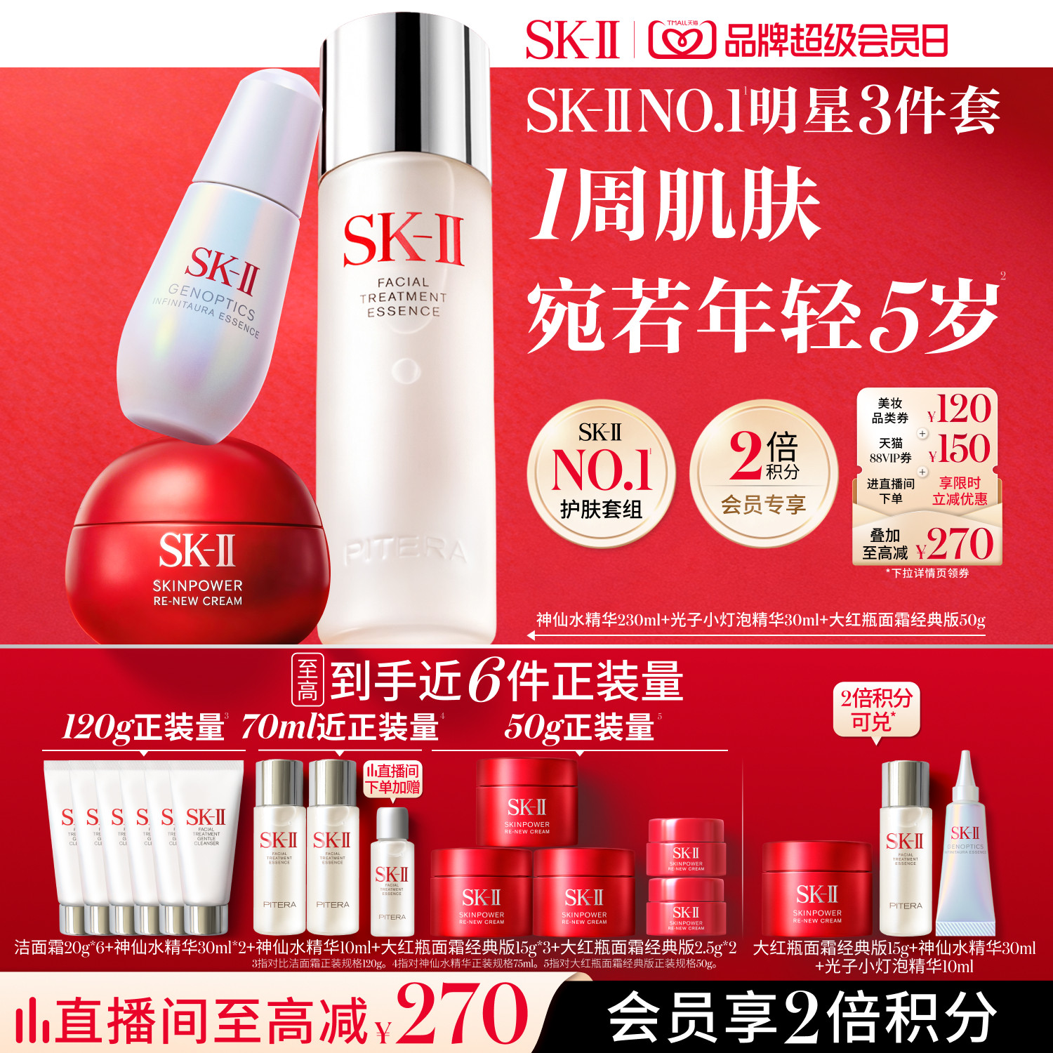 [星品套组]SK-IINO.1明星3件套图片