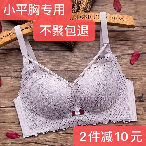 平胸内衣女小胸加厚上托防下垂