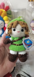 林克钩织成品人偶挂件