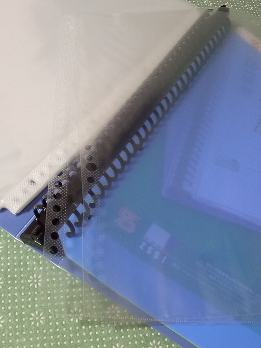 무료 배송 A430 홀 루스 리프 정보 소책자 40 페이지 시험지 보관 폴더 악보 폴더 투명 삽입 녹색 폴더