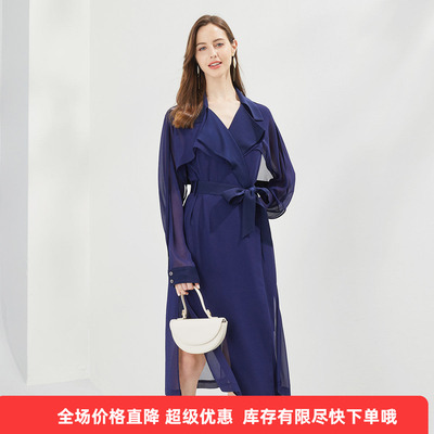 两件套披肩风衣披肩式