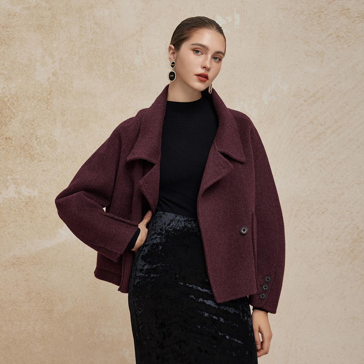 意大利进口羊绒羊毛混纺大衣